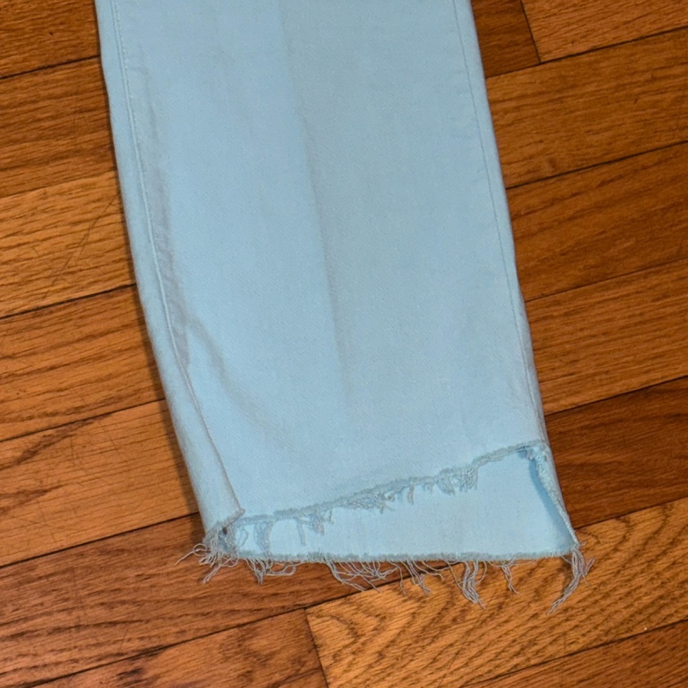 MOTHER The Insider Crop Step Fray in Sky Blue - Picture 6 of 13